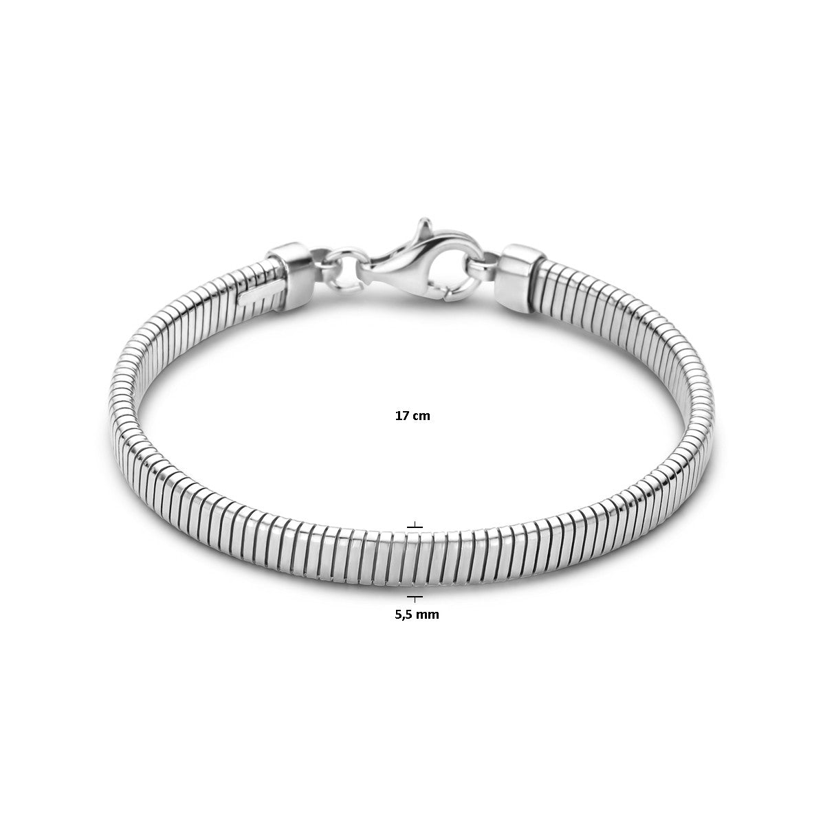 Fantasy Collection Armband tubogas 5,5 mm 17 cm zilver
