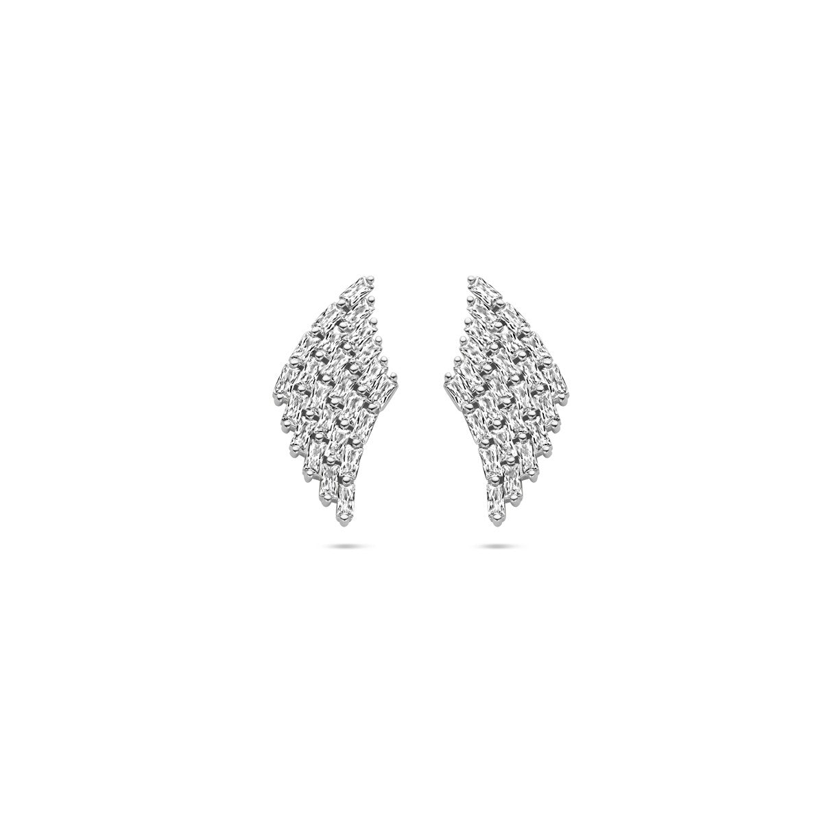 Fantasy Collection Oorbellen zirkonia 23 mm zilver