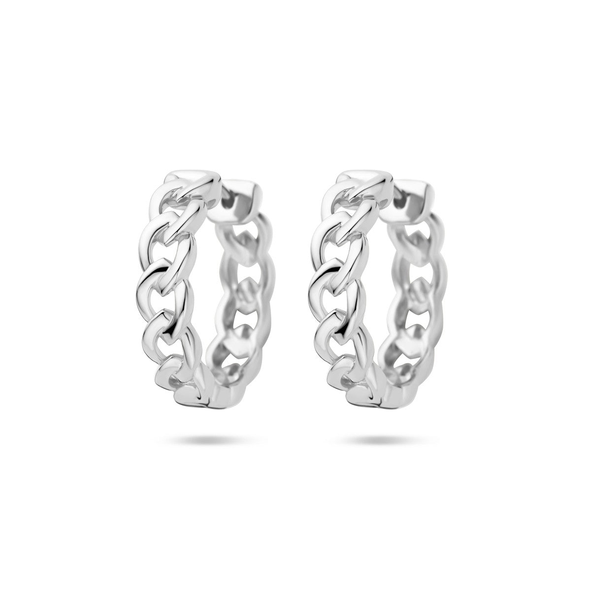 Fantasy Collection Oorbellen schakelmotief 18 mm zilver