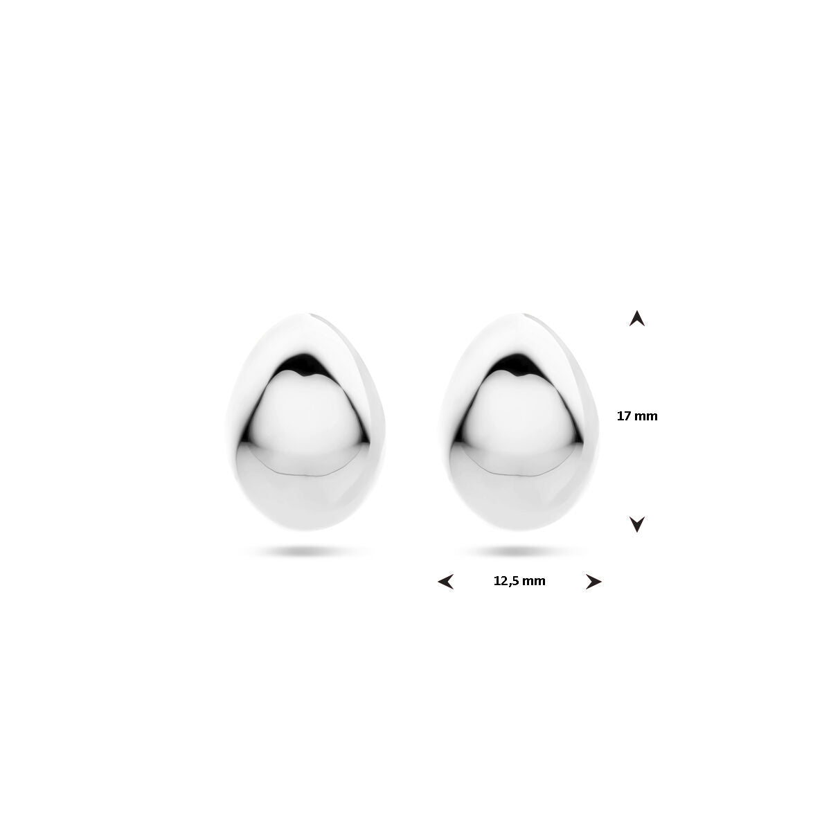 Fantasy Collection Oorbellen 17 mm zilver