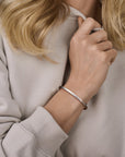 Zilver Gerhodineerd Bangle Gedraaid Scharniersluiting 4 X 61 Mm 1339682 - PansiteNederland.nl