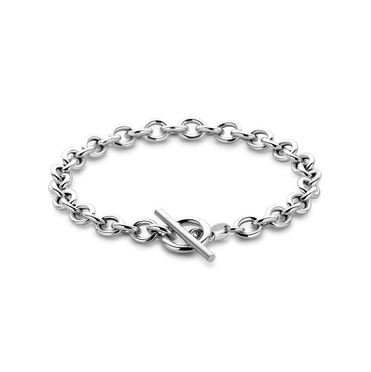 Fantasy Collection Armband 6 mm 18,5 cm kapittelslot zilver