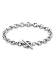 Zilver Gerhodineerd Armband 6 Mm 18,5 Cm Kapittelslot 1339688 - PansiteNederland.nl