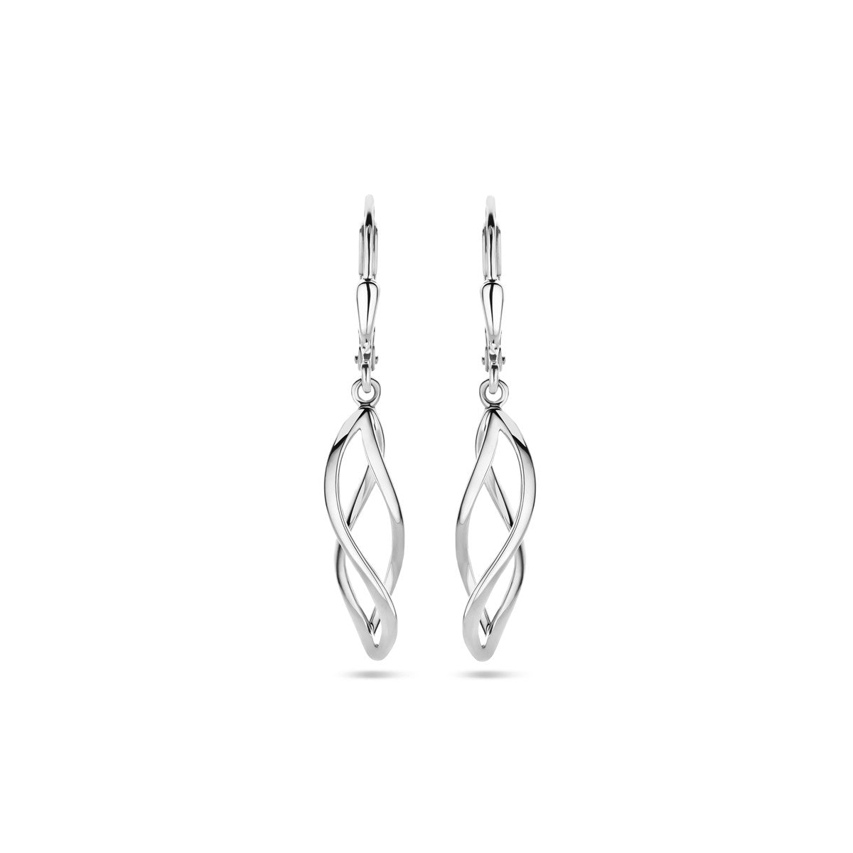 Fantasy Collection Hangende oorbellen brisure haak 36 mm zilver