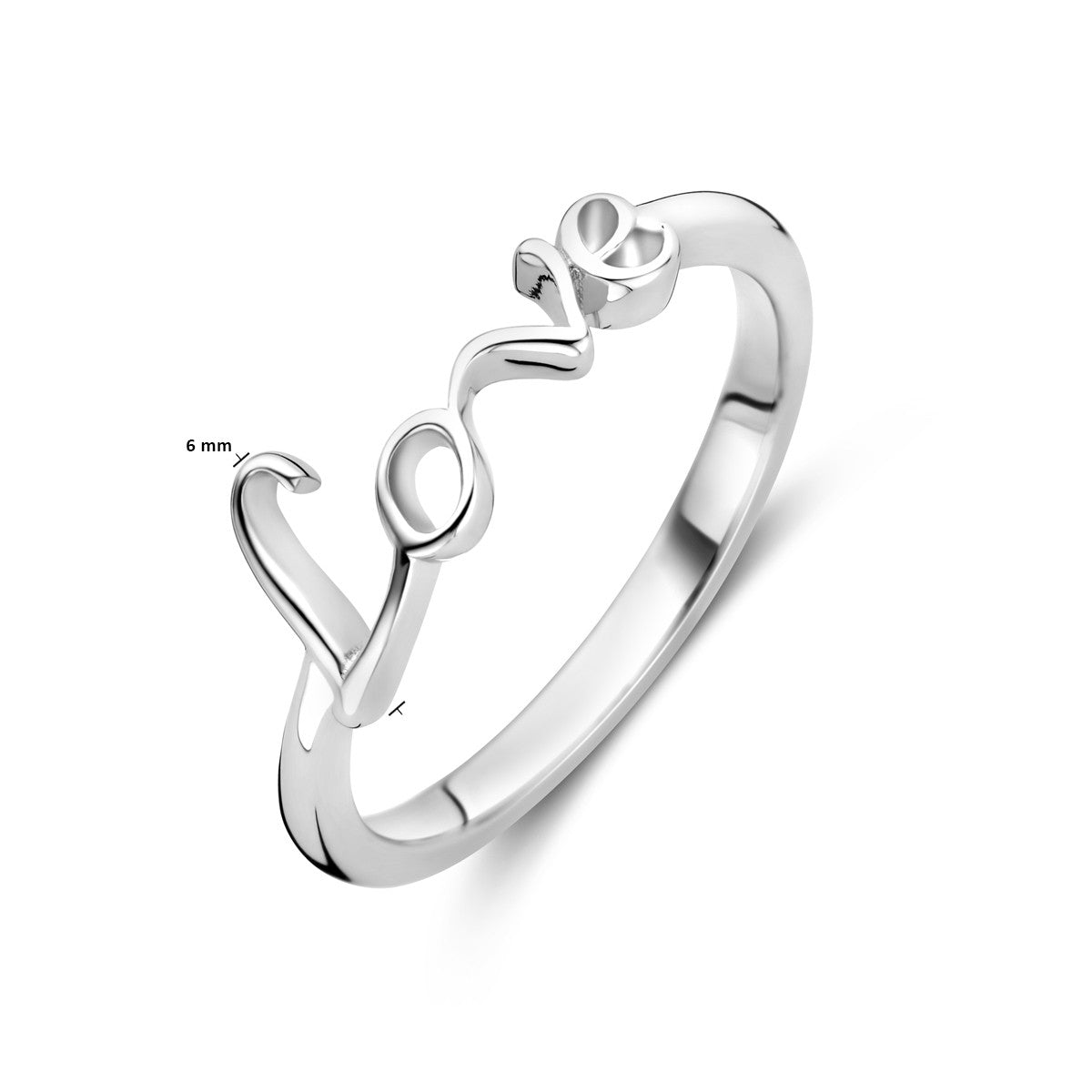 Ring love zilver
