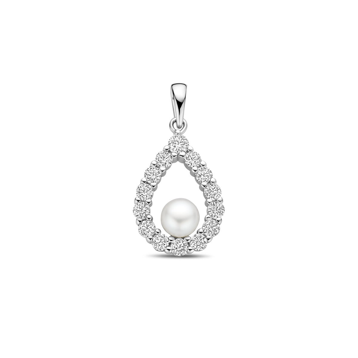 Fantasy Collection Hanger parel en zirkonia 26 mm zilver