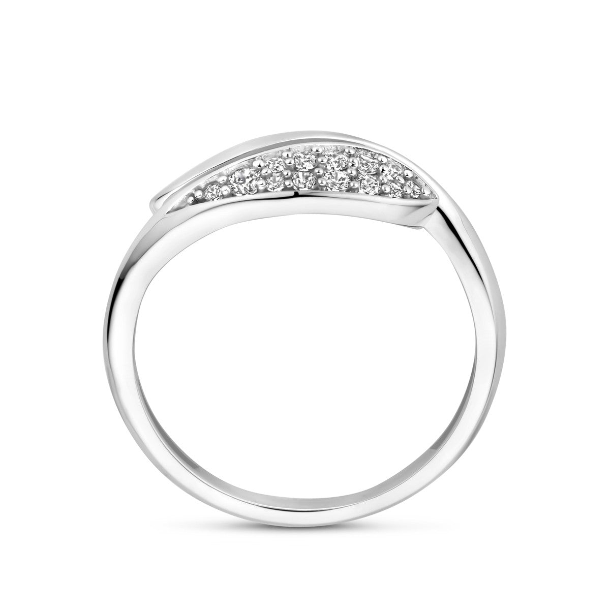 Fantasy Collection Ring zirkonia poli/mat 8,5 mm zilver