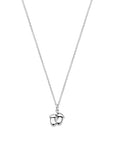 Zilver gerhodineerd collier baby voetjes 41 - 43 - 45 cm - 1339904 - PansiteNederland.nl
