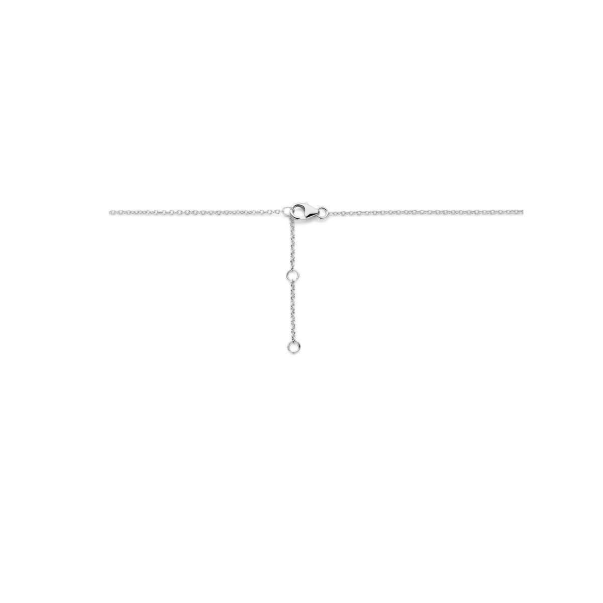 Fantasy Collection Collier hartje 41 - 43 - 45 cm zilver