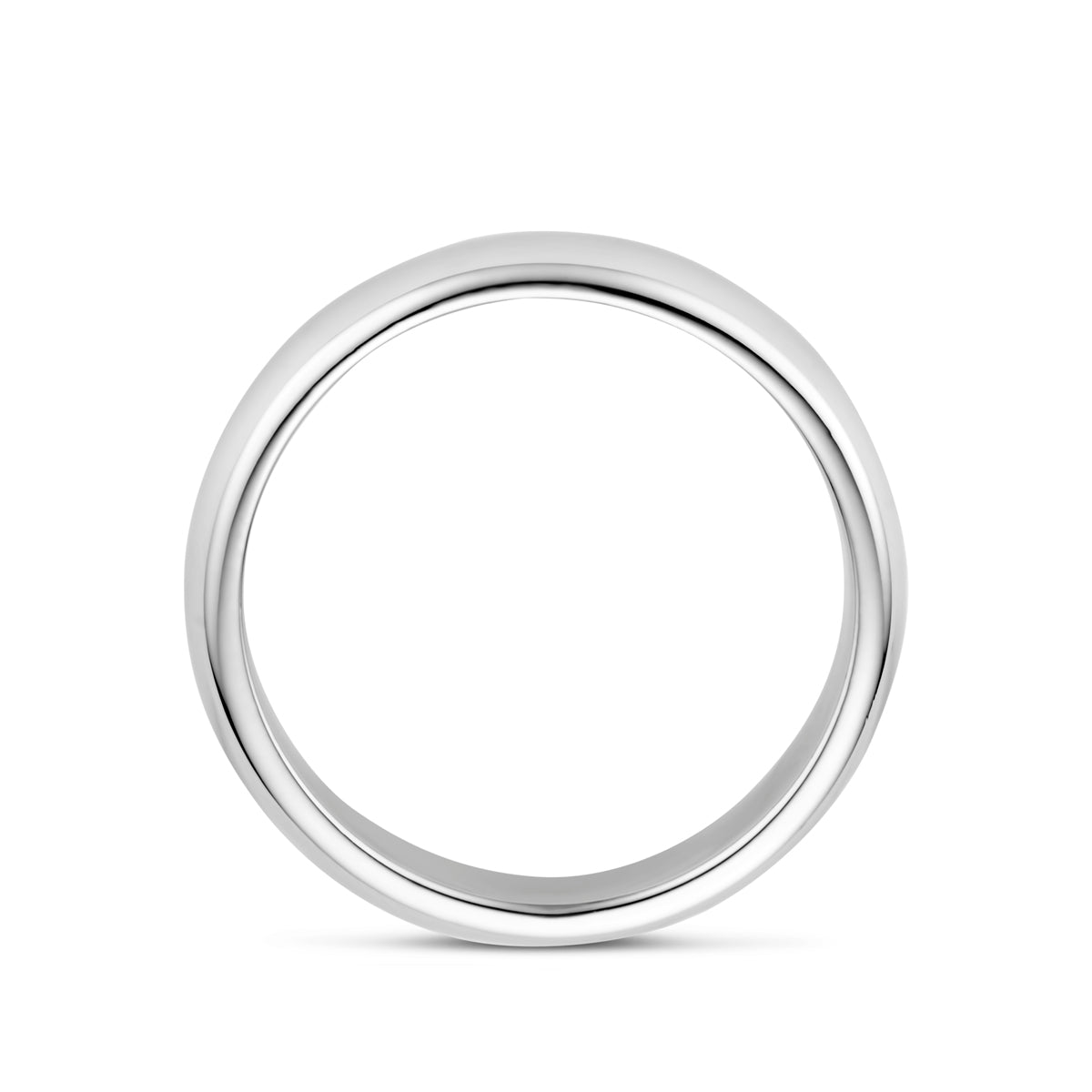 Ring 5,5 mm zilver gerhodineerd