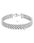 Zilver Gerhodineerd Armband Panter 8 Mm 17 Cm 1339971 - PansiteNederland.nl