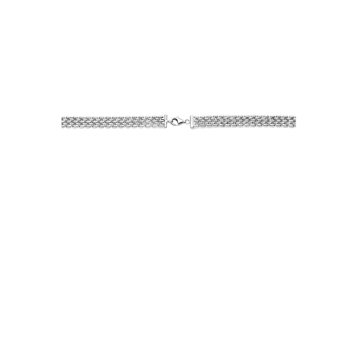 Fantasy Collection Collier panter 8 mm 43 cm zilver
