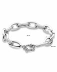 Zilver Gerhodineerd Armband Anker 10,5 Mm 20 Cm Met Groot Springslot 1340008 - PansiteNederland.nl