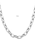zilver gerhodineerd collier anker 10 mm 43 cm 1340048 - PansiteNederland.nl