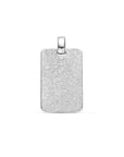zilver gerhodineerd graveerhanger glitter gediamanteerd 22 mm 1340352 - PansiteNederland.nl