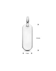 zilver gerhodineerd graveerhanger 19 mm 1340407 - PansiteNederland.nl
