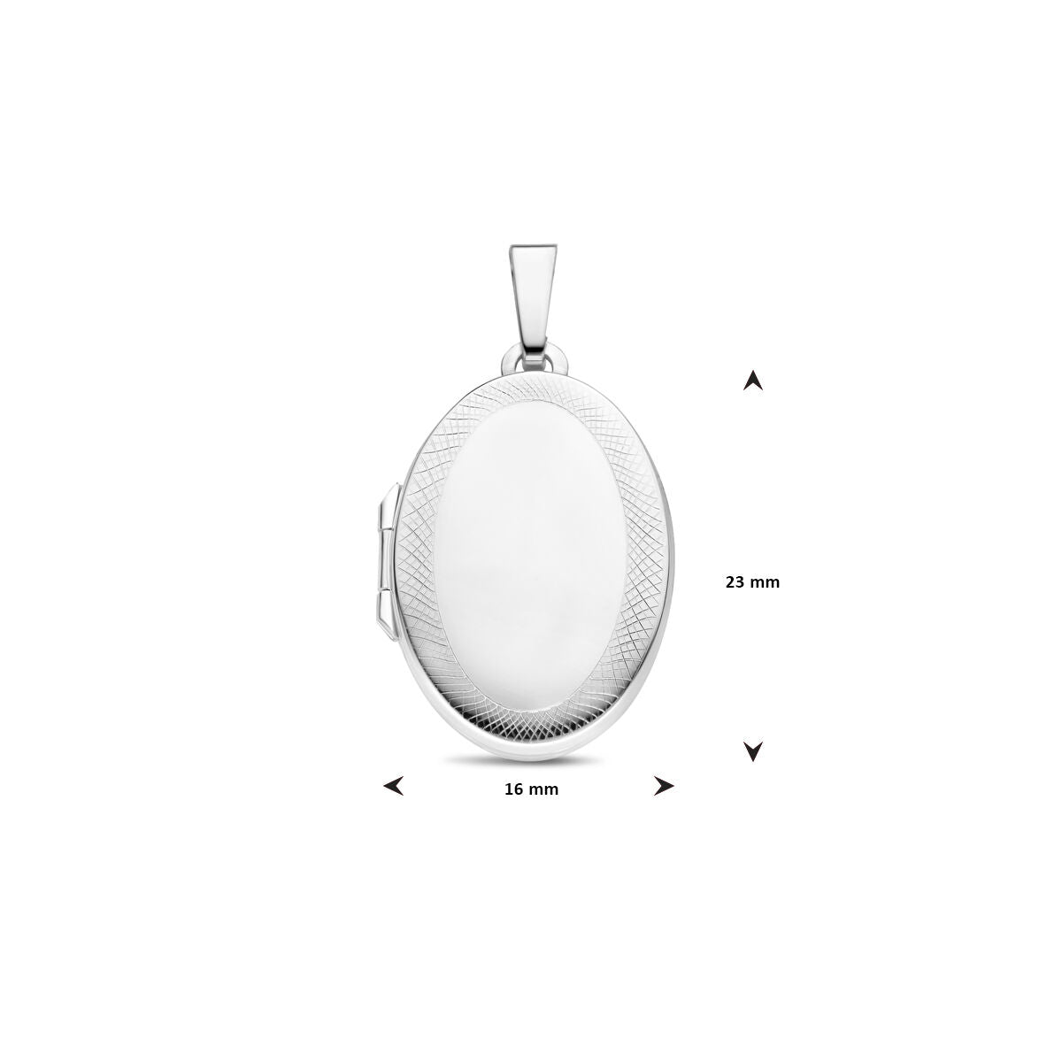 Fantasy Collection Medaillon ovaal 23,5 mm zilver hanger