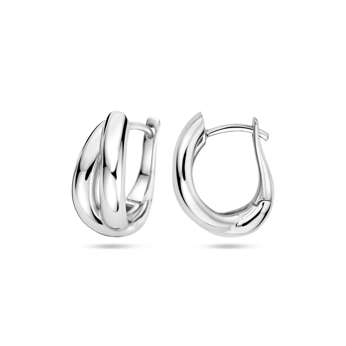 Oorbellen Gerhodineerd Zilver