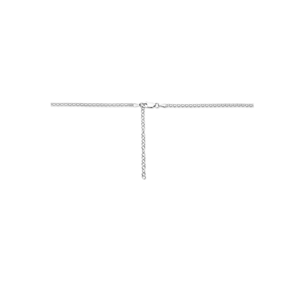 Collier bismarck 2,4 mm 37 + 5 cm zilver