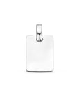 Zilver gerhodineerd graveerhanger 13,5 mm - 1340456 - PansiteNederland.nl