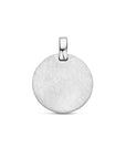 zilver gerhodineerd Graveerhanger ijsmat 16 mm 1340458 - PansiteNederland.nl