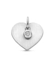 zilver gerhodineerd graveerhanger hartje poli/mat zirkonia 13 mm 1340475 - PansiteNederland.nl