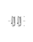 Zilver gerhodineerd klapoorringen 12 mm - 1340500 - PansiteNederland.nl
