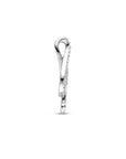 Zilver gerhodineerd hanger muzieknoot zirkonia 24 mm - 1340505 - PansiteNederland.nl