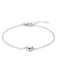Zilver gerhodineerd armband hartje 16,5 - 17,5 - 18,5 cm - 1340514 - PansiteNederland.nl