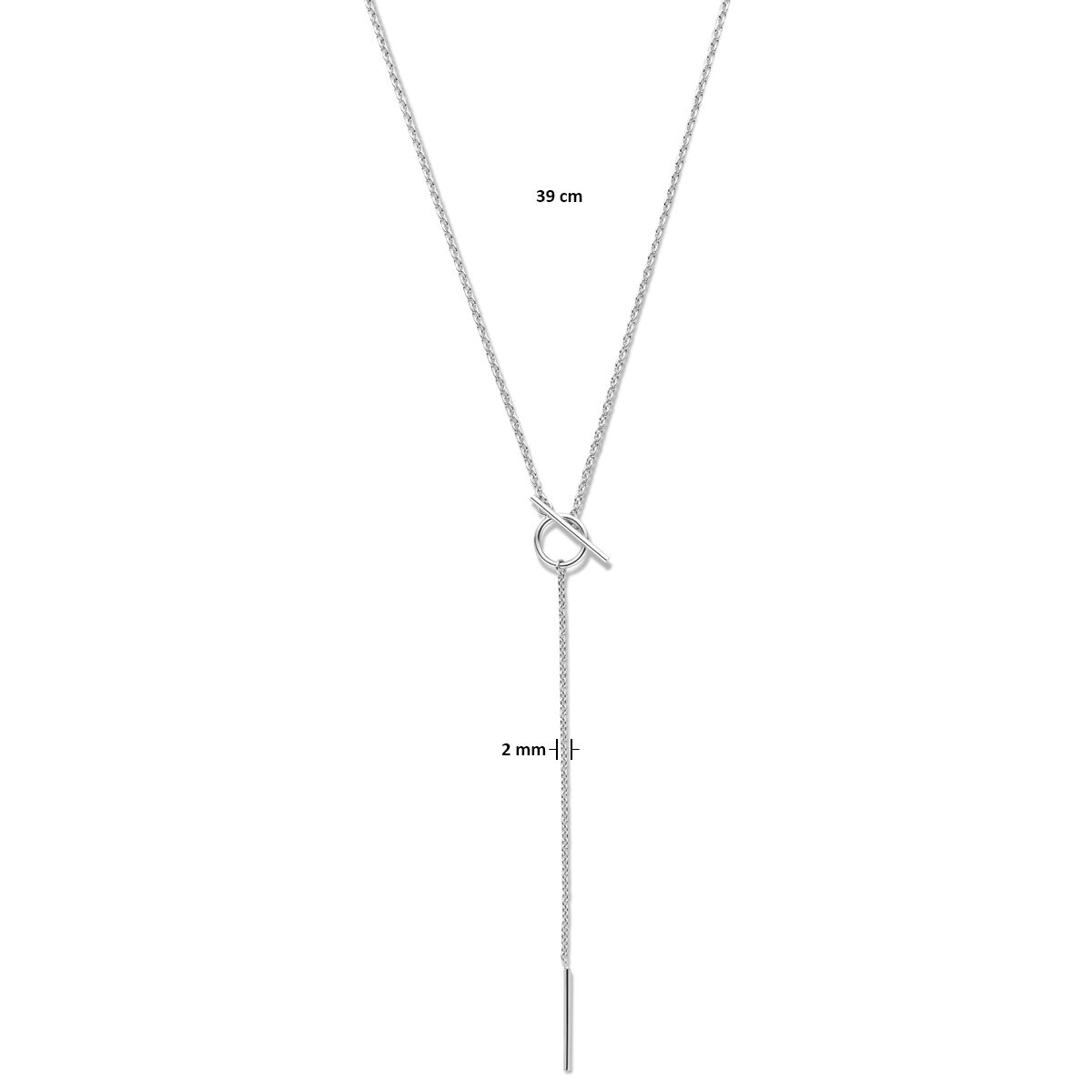 Fantasy Collection Collier zilver 39 cm