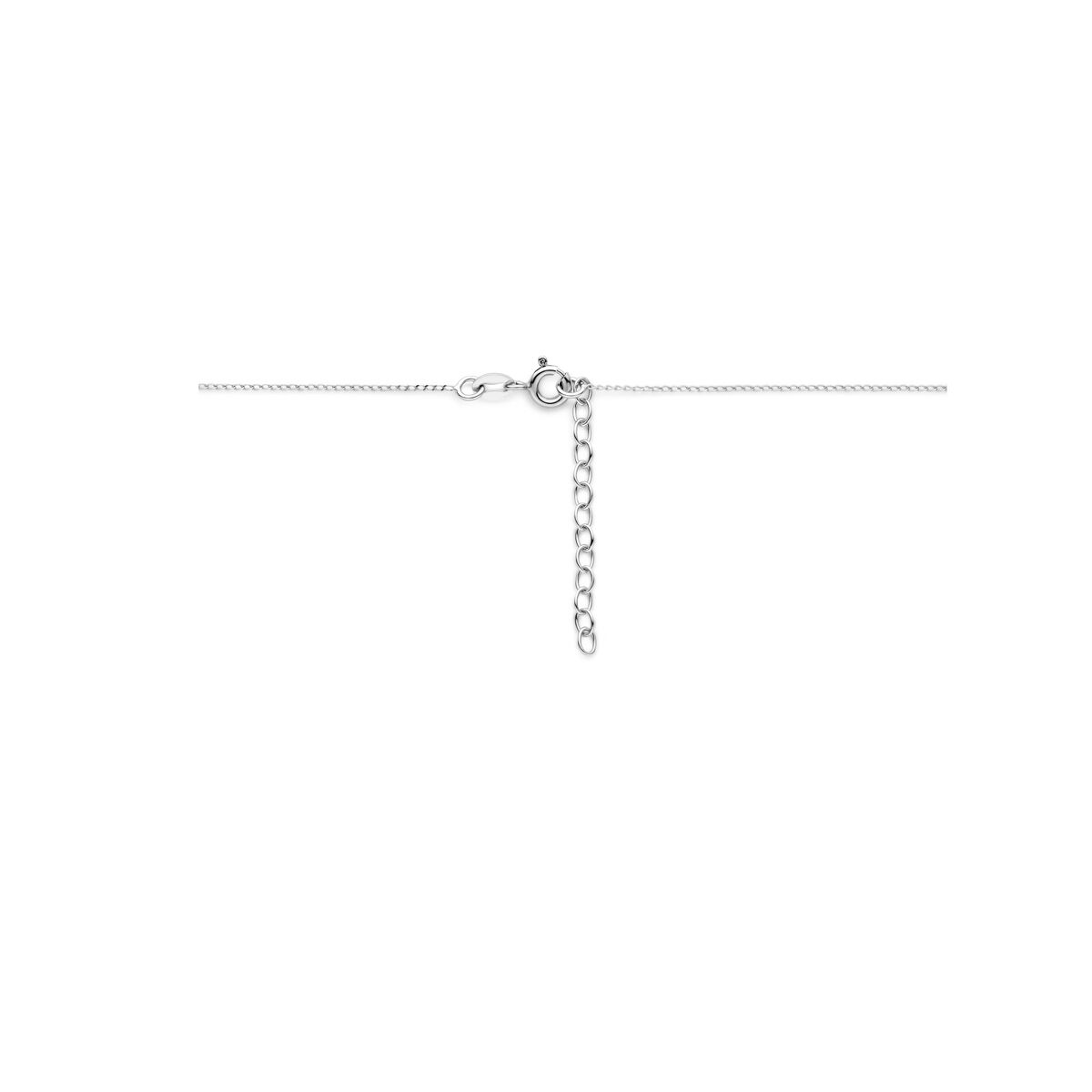 Fantasy Collection Collier hartje 41 + 4 cm zilver