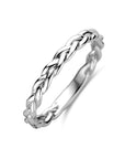 Zilver gerhodineerd Ring Gevlochten Zilver Gerhodineerd - 1340661 - PansiteNederland.nl