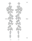 Zilver gerhodineerd oorhangers zirkonia 60 mm - 1340671 - PansiteNederland.nl