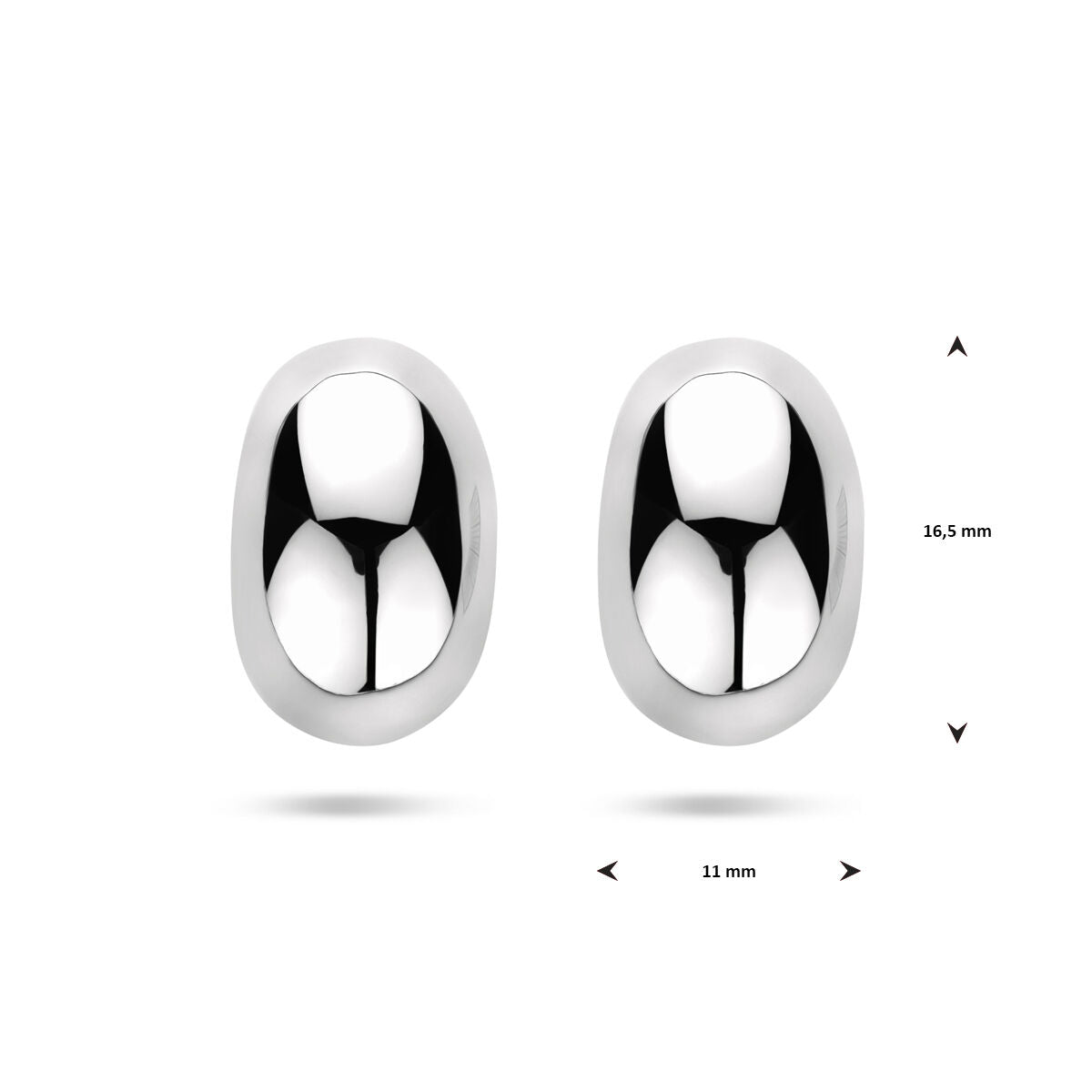 Fantasy Collection Oorbellen 16,5 mm zilver