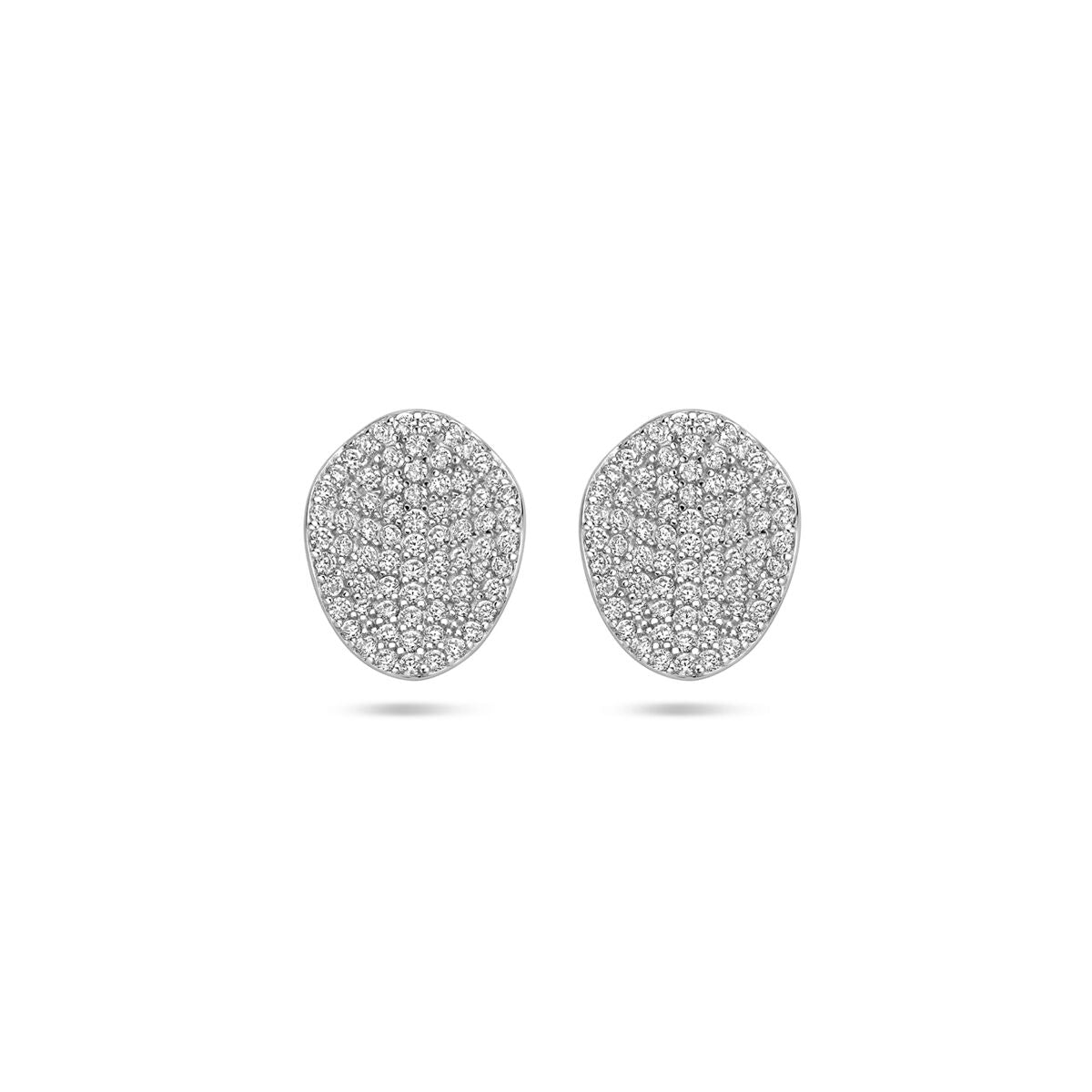 Fantasy Collection Oorbellen zirkonia 13 mm zilver