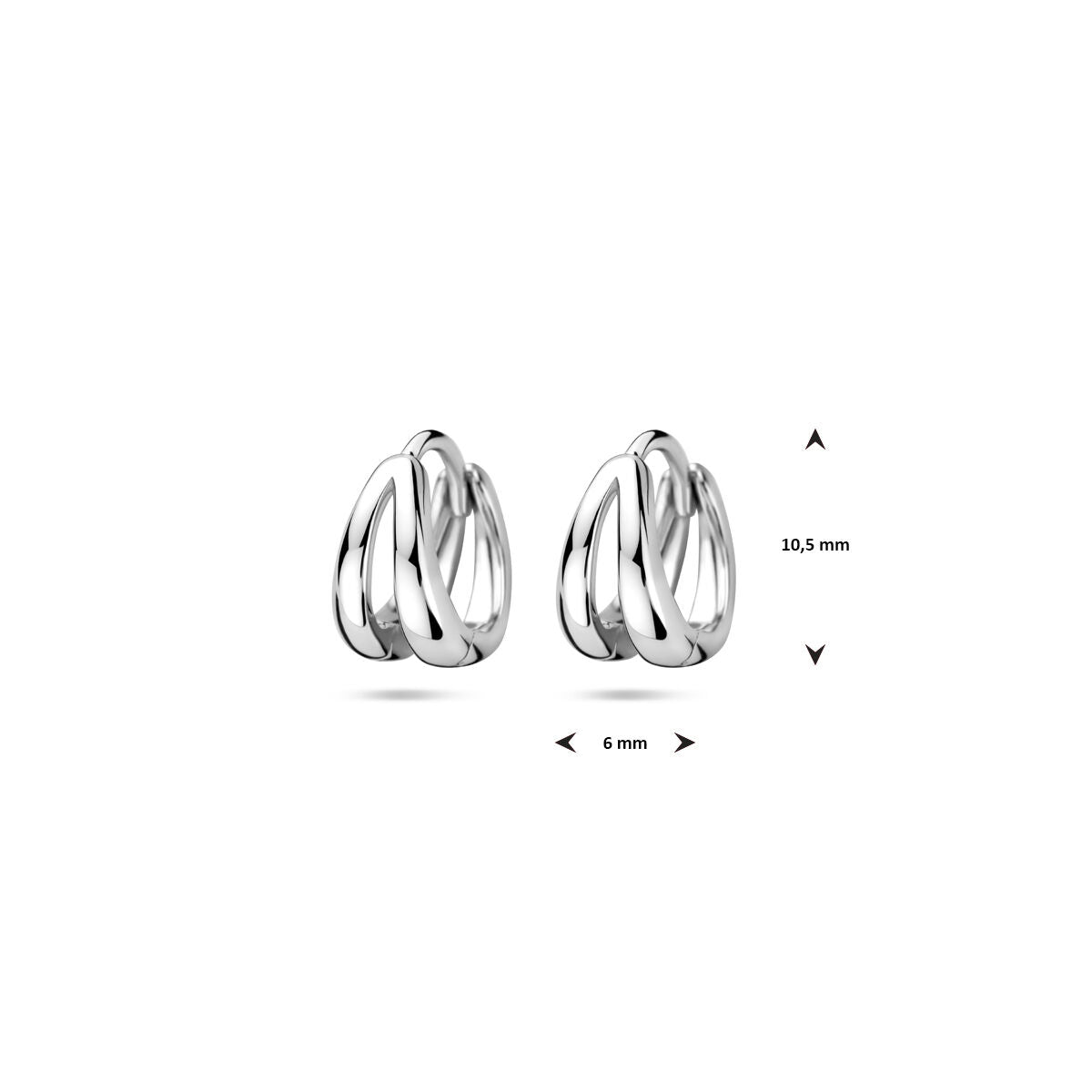 Fantasy Collection Oorbellen 10,5 mm zilver