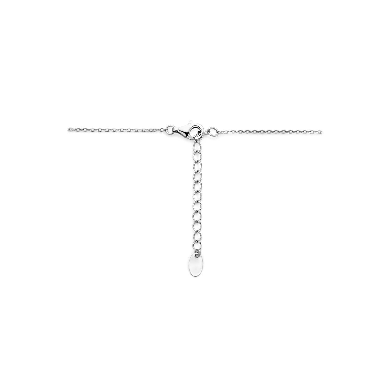 Fantasy Collection Collier parel 40 + 4 cm zilver