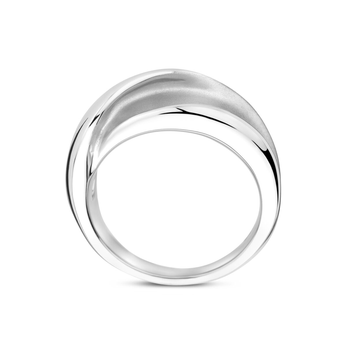 Fantasy Collection Ring poli/mat zilver