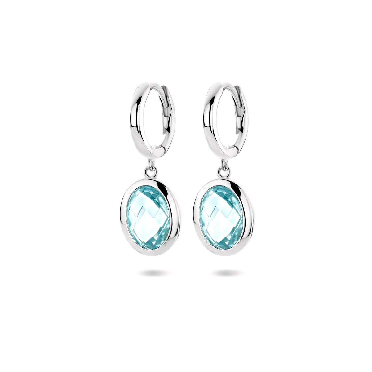 Oorbellen Topaas Gerhodineerd Zilver