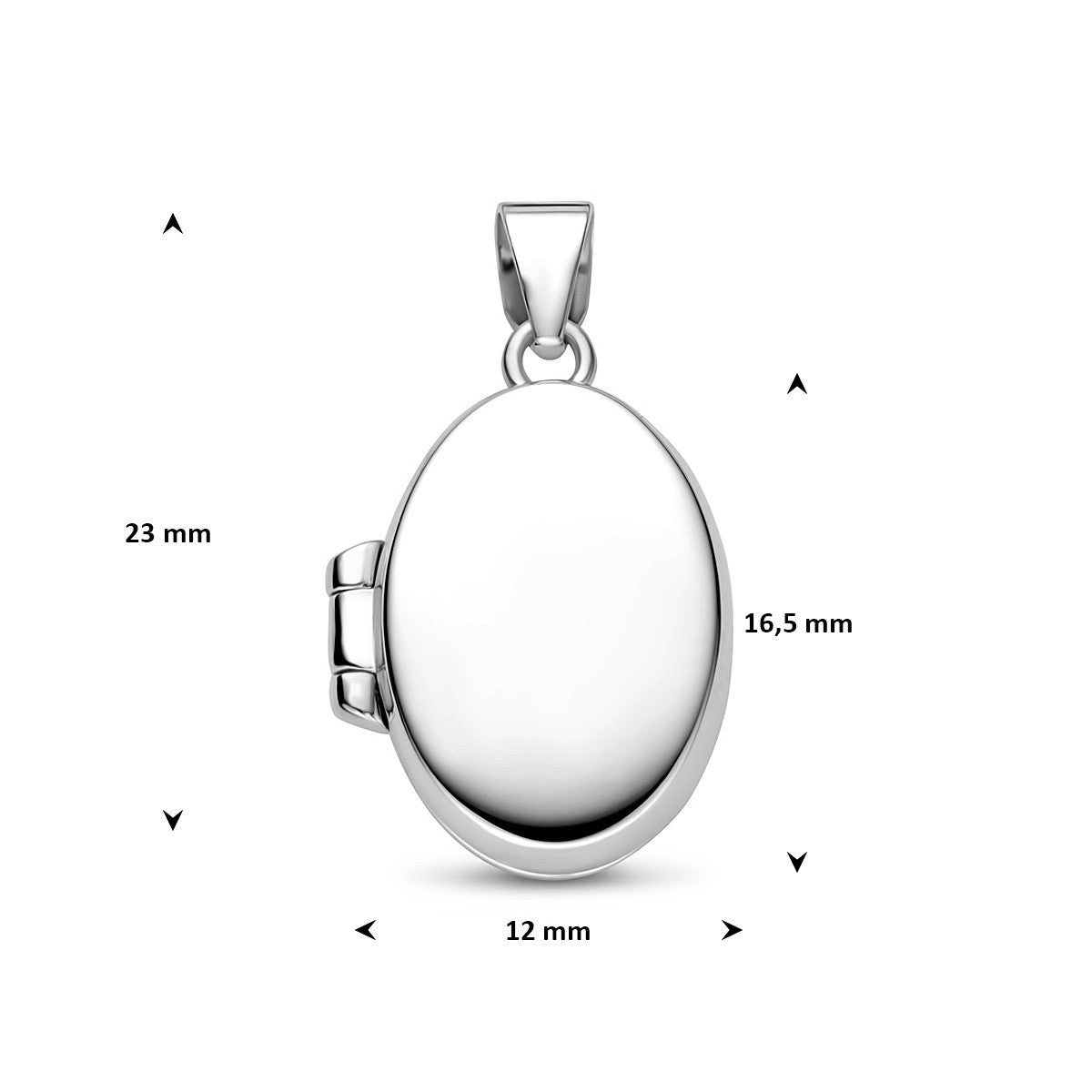 Medaillon 16,5 mm zilver