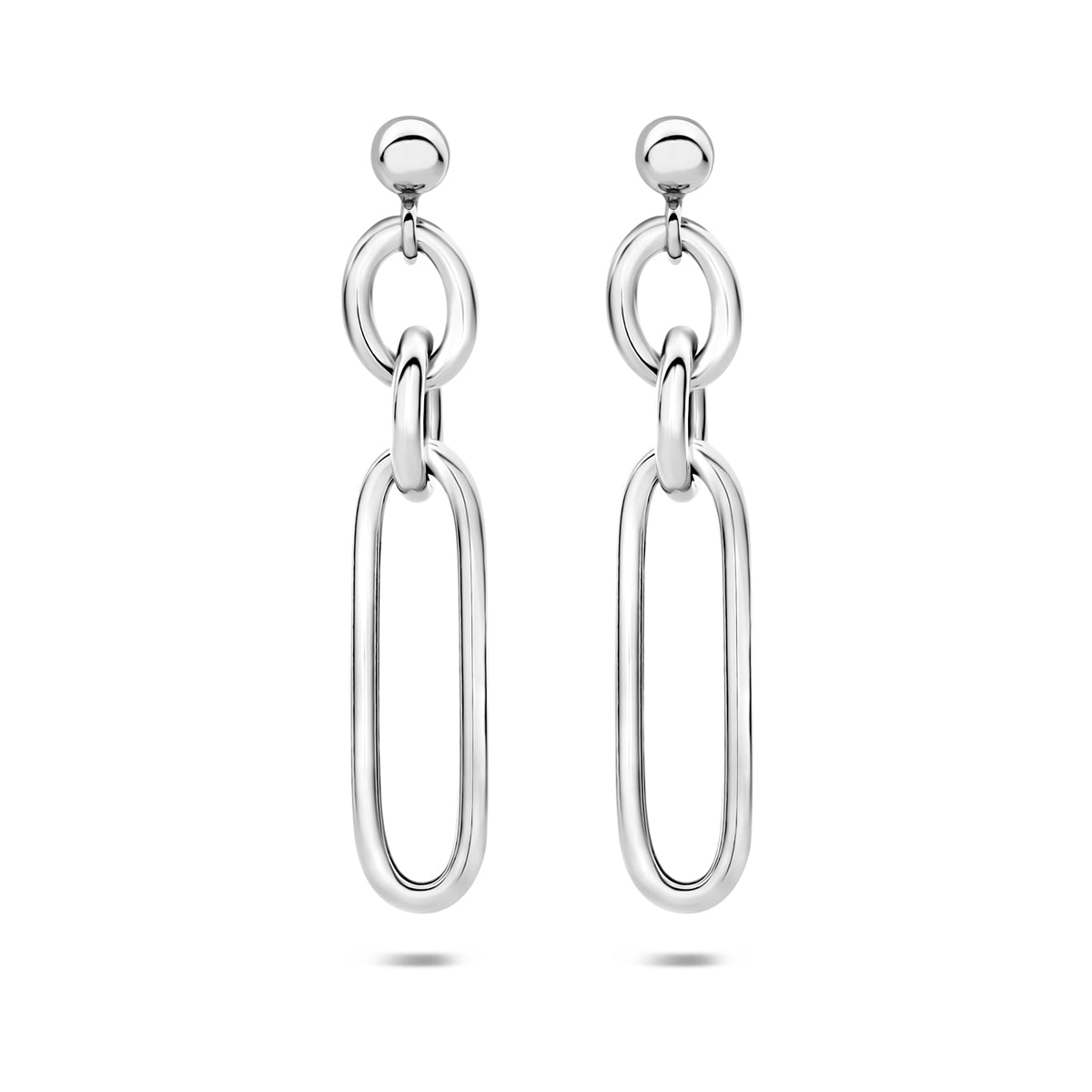 Fantasy Collection Oorhangers schakel zilver gerhodineerd 35 mm