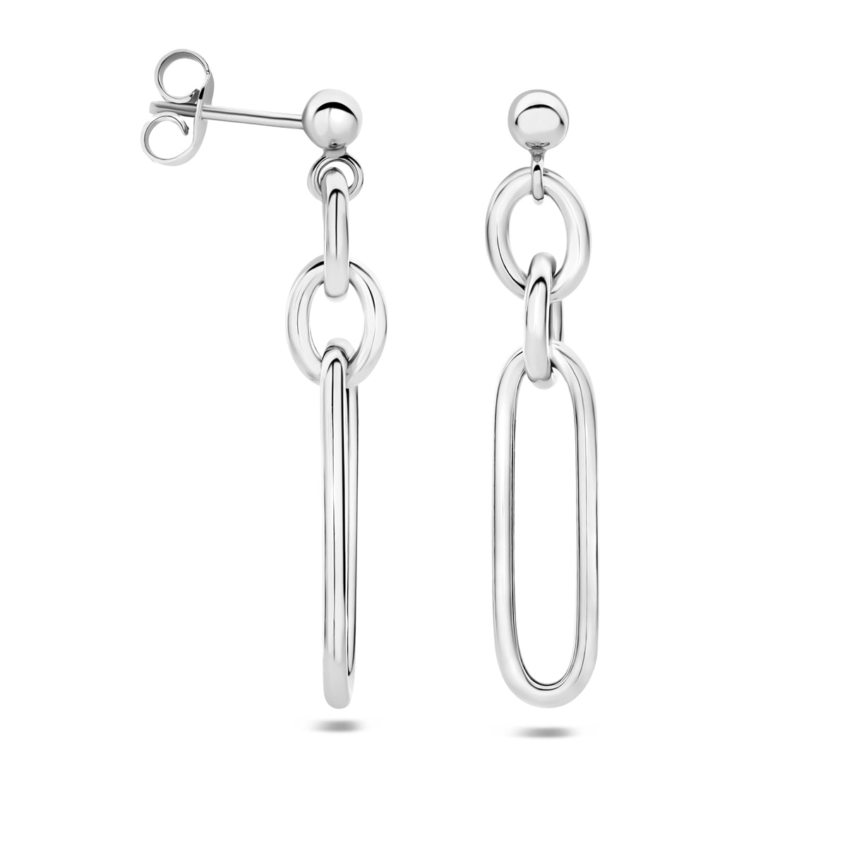 Fantasy Collection Oorhangers schakel zilver gerhodineerd 35 mm - afbeelding 3