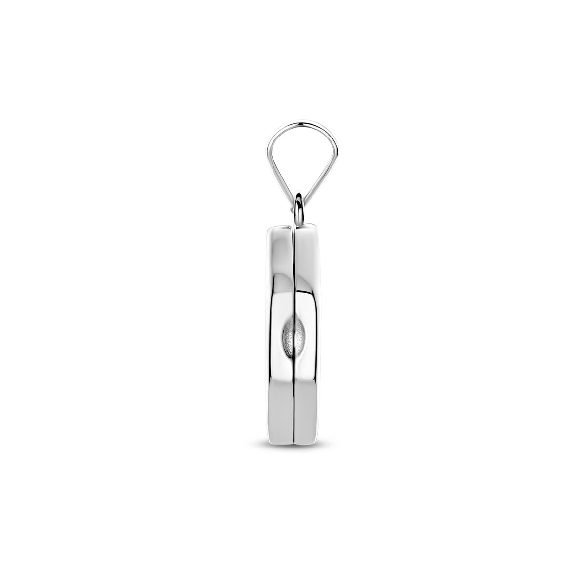 Hanger medaillon zilver gerhodineerd 16 mm