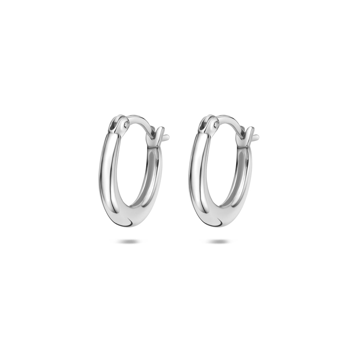 Oorringen zilver gerhodineerd 14,5 mm