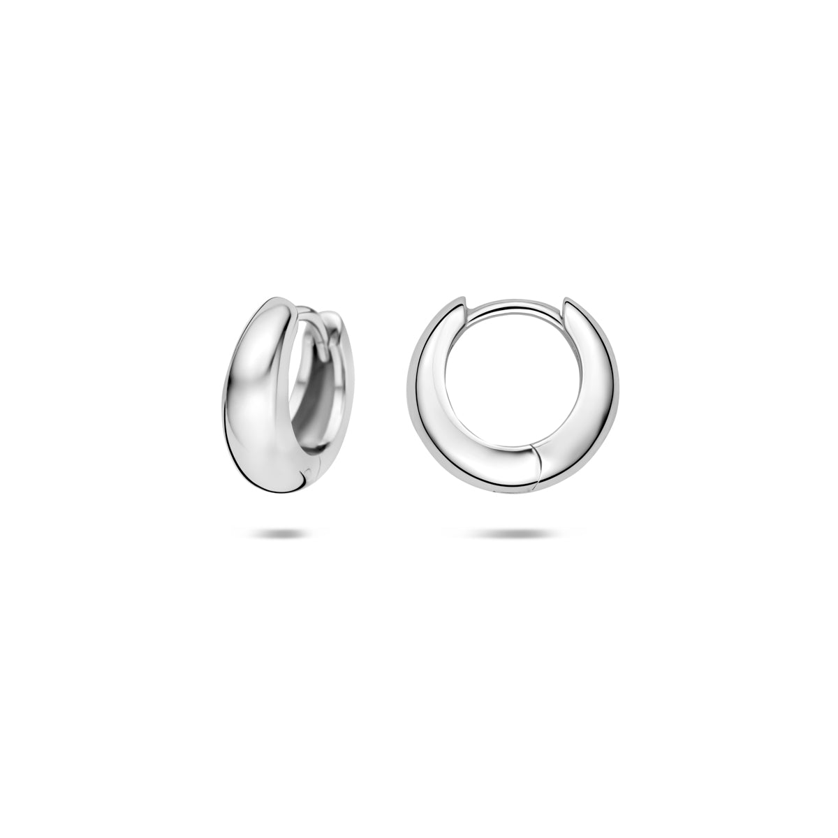 Klapoorringen buis zilver gerhodineerd 4 mm