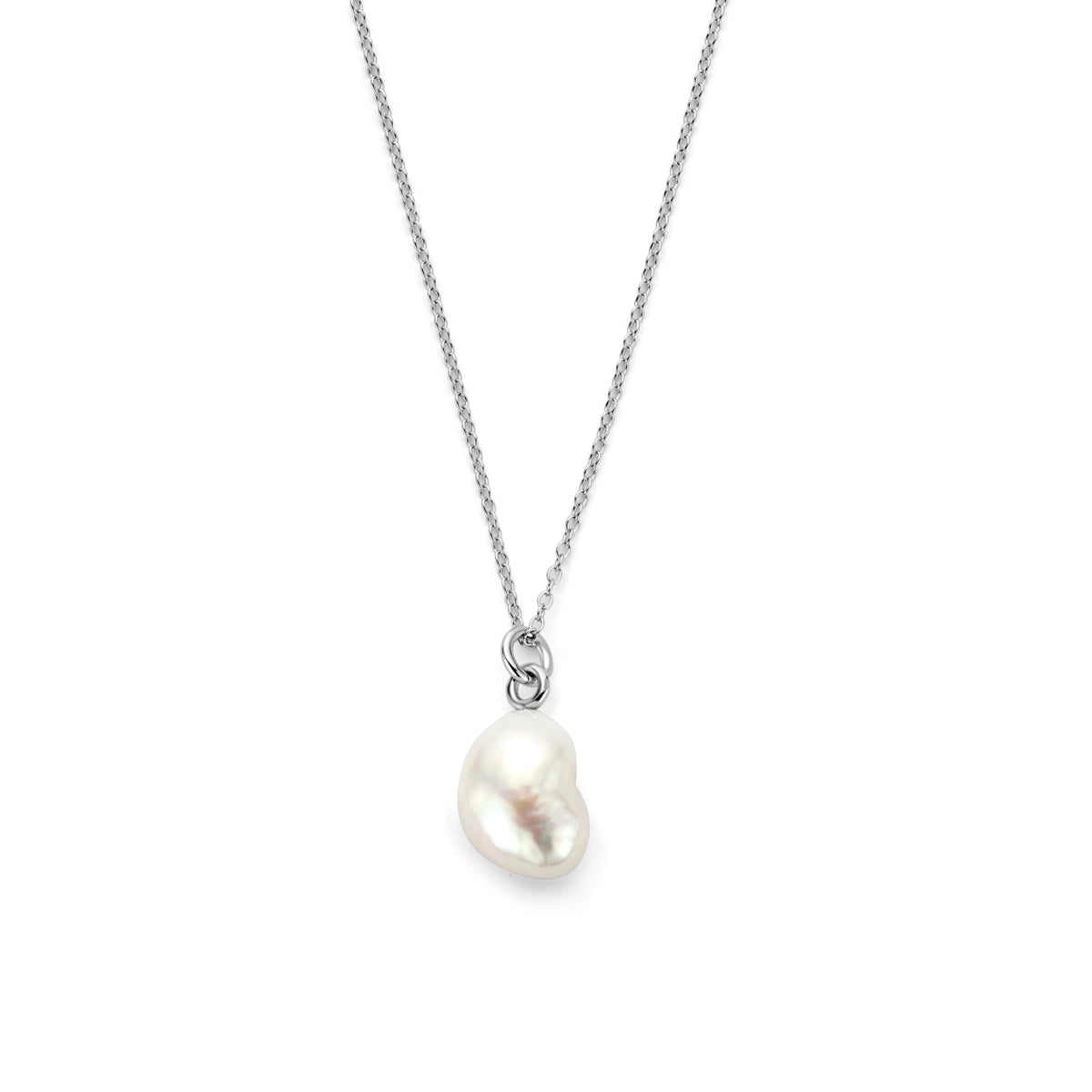 Collier parel zilver gerhodineerd 41 - 43 - 45 cm