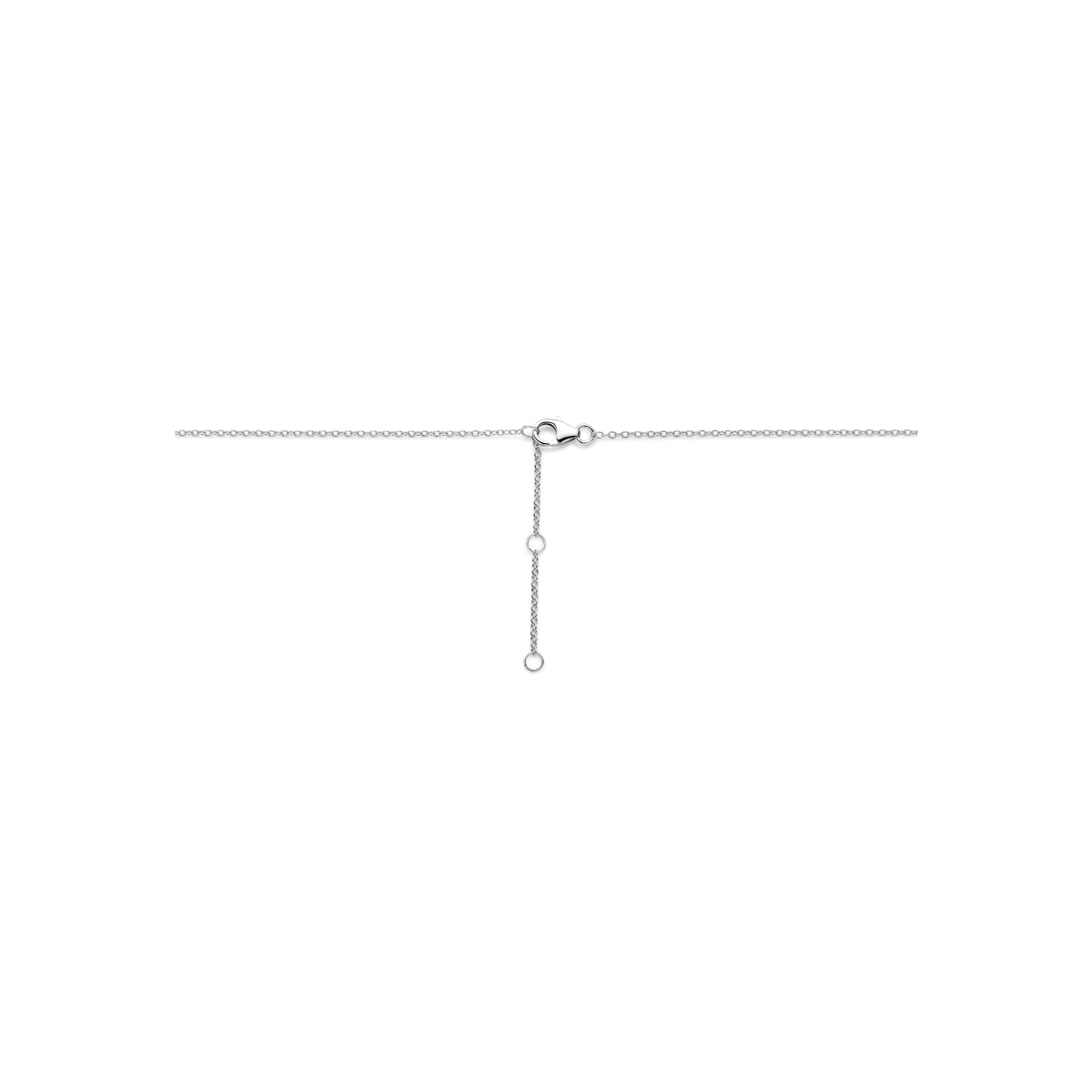 Collier parel zilver gerhodineerd 41 - 43 - 45 cm