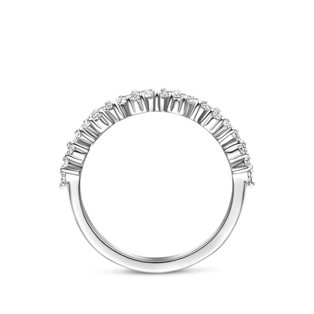 Ring zirkonia zilver gerhodineerd 3.5 mm