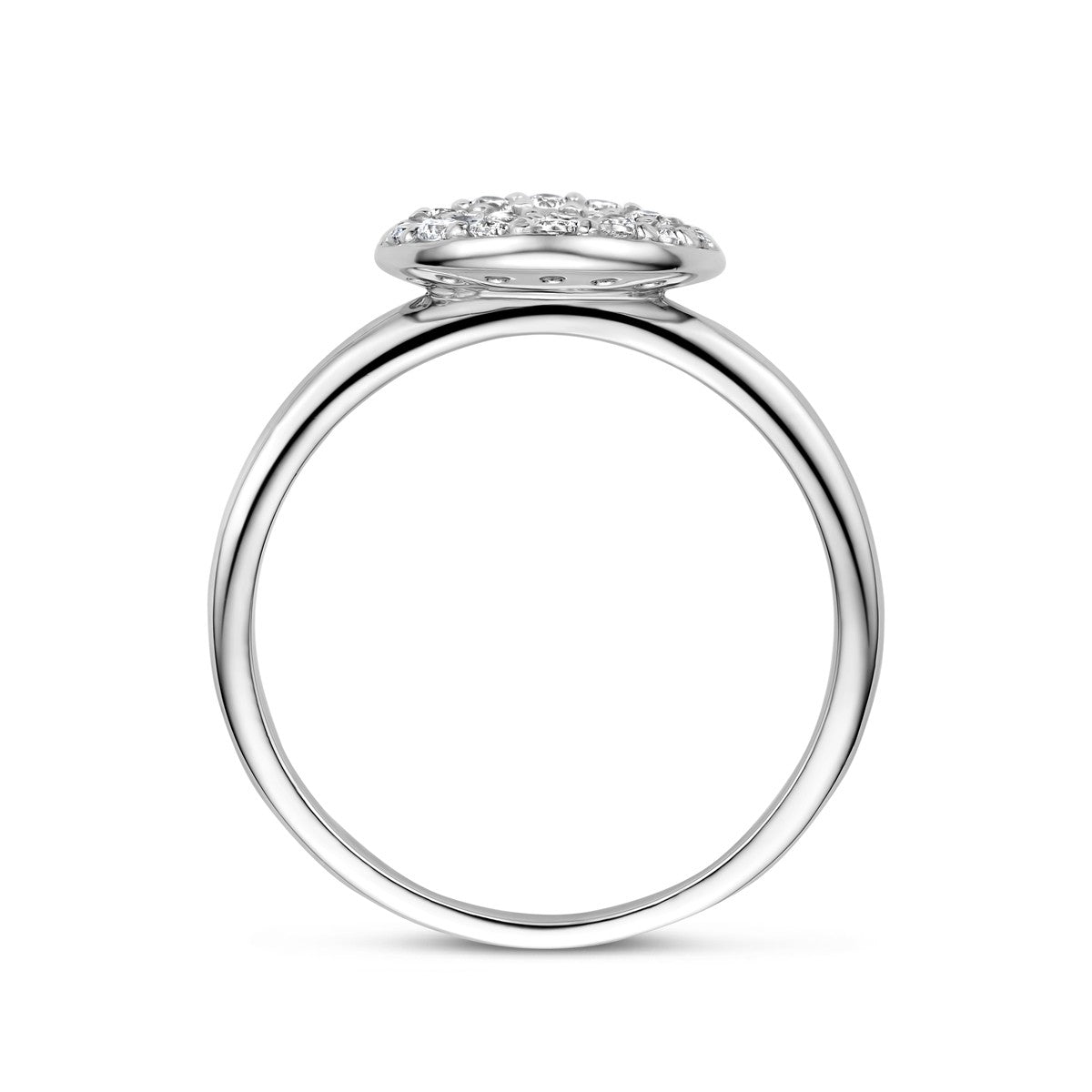 Ring zirkonia zilver gerhodineerd 1342936
