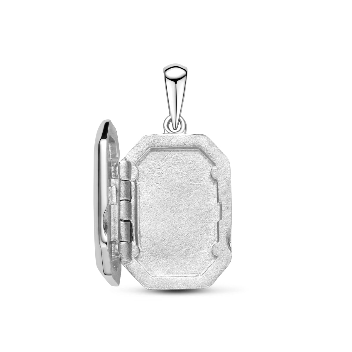 Hanger medaillon zilver gerhodineerd 16,5 mm